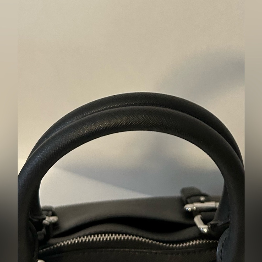 Michael Michael Kors Black Ciara Saffiano Leather Satchel Crossbody - Picture 5 of 10